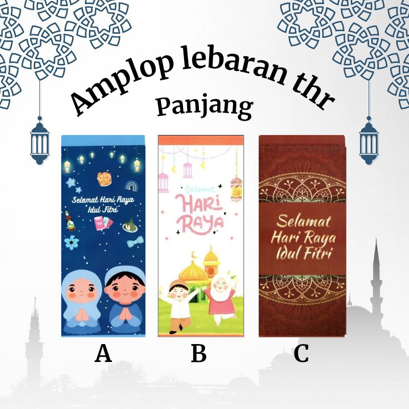 

Amplop lebaran thr glossy motif ukuran jumbo