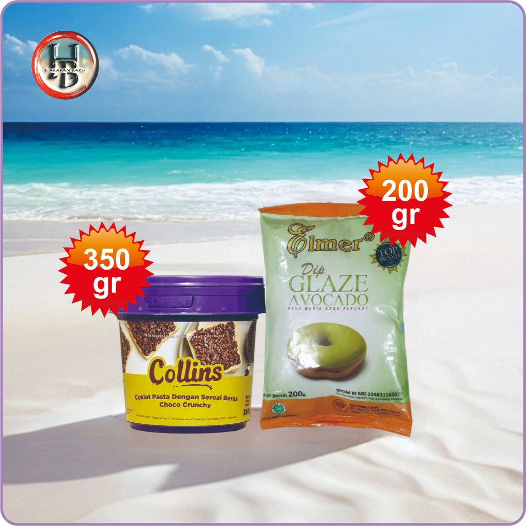 

Maknyuss1 Collins - Elmer - Paket Isi 2 - Collins Choco Crunchy 350Gr + Elmer Dip Glaze 200Gr - Menu