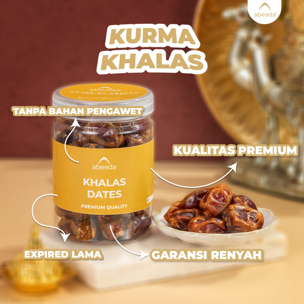

Abeeda Kurma Khalas Manis Original Oleh-oleh Haji Umrah Premium