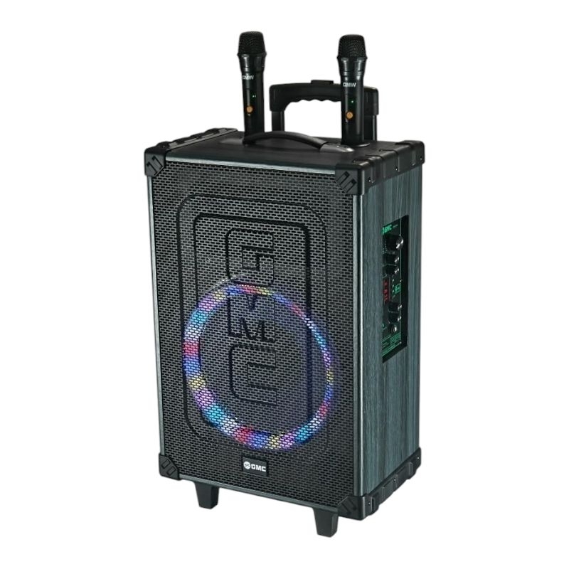 Speaker Portable 12 inch GMC 883M Bluetooth Karaoke 2 Mic Wireless Original GMC 883H