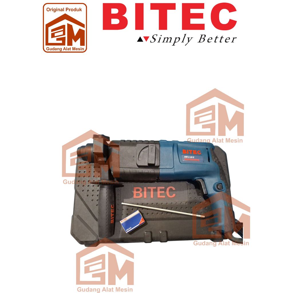 Mesin bor Rotary Hammer HM2-20E BITEC / HM 2-20 E