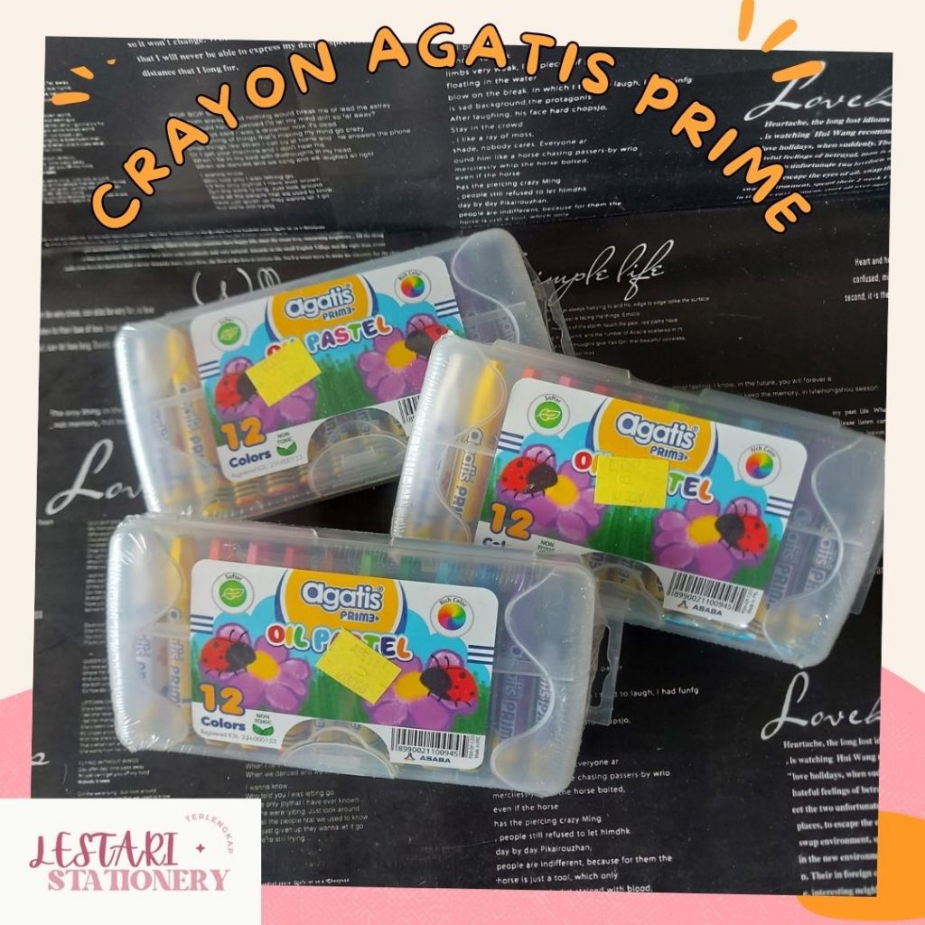

Crayon Agatis Prime 12 W | Pewarna Crayon Agatis | Oil Pastel Agatis 12 Warna |