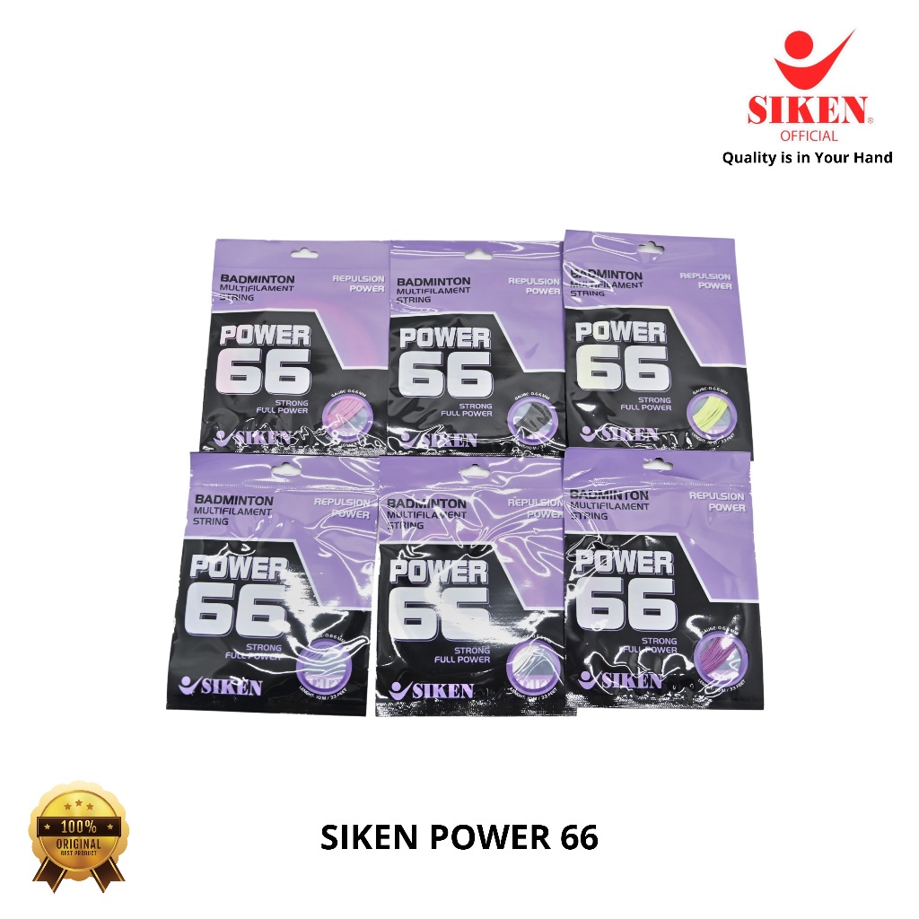 SIKEN Badminton Senar Siken Power 66 Senar Raket Siken