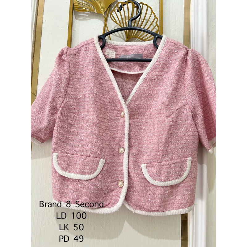 Tweed Crop, Blazer crop, Vest Korea