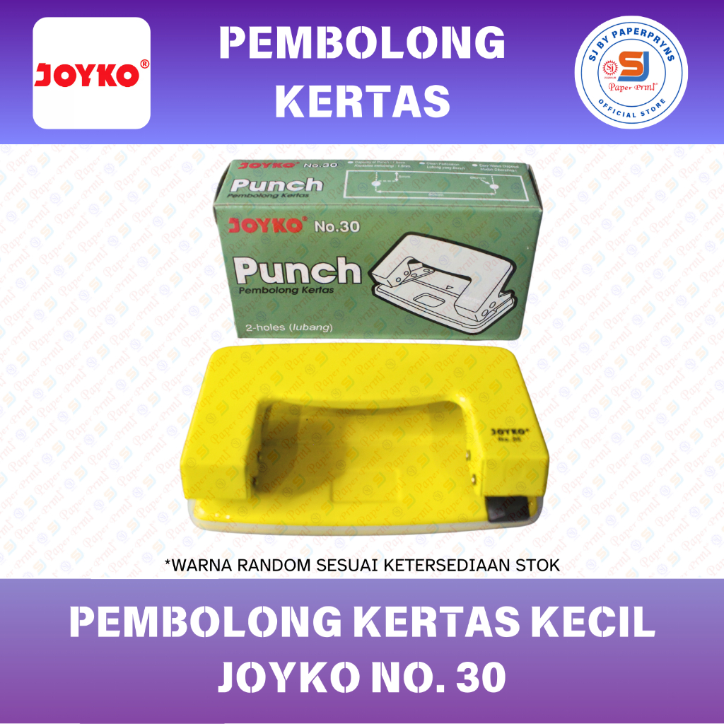 

PEMBOLONG KERTAS / HOLE PUNCH / PERFORATOR KECIL JOYKO NO. 30