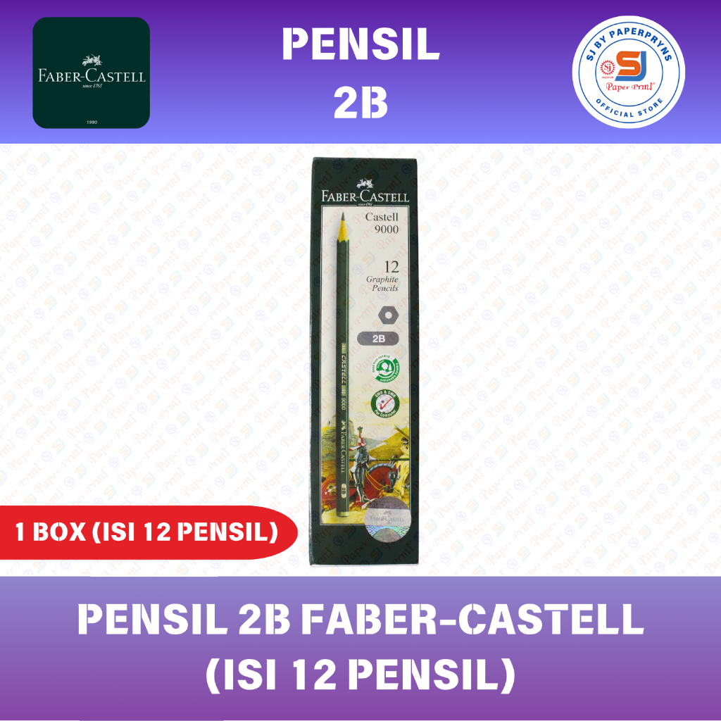PENSIL 2B FABER-CASTELL (1 BOX ISI 12 PENSIL)