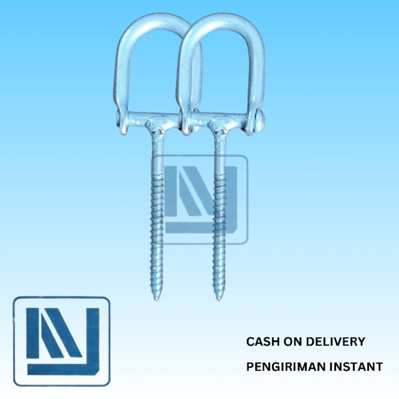 Overval / Overpal Skrup Pengait Kunci Rolling Door