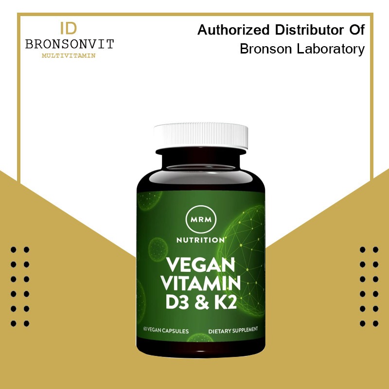 MRM Vegan Vitamin D3 K2 60 VegCaps Vit D3 K2 Vegan ORI USA