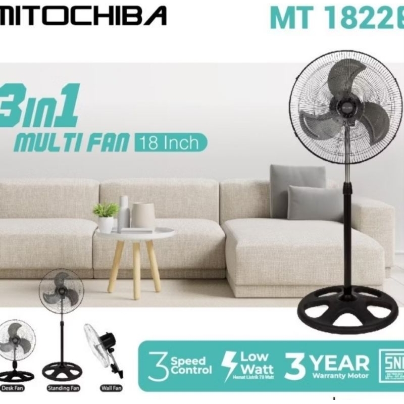 KIPAS ANGIN MITOCHIBA 1822 J REMOTE