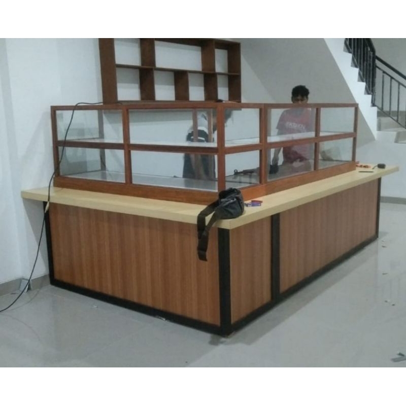 Meja Warteg/Meja warung + etalase Pak Akid Cibubur