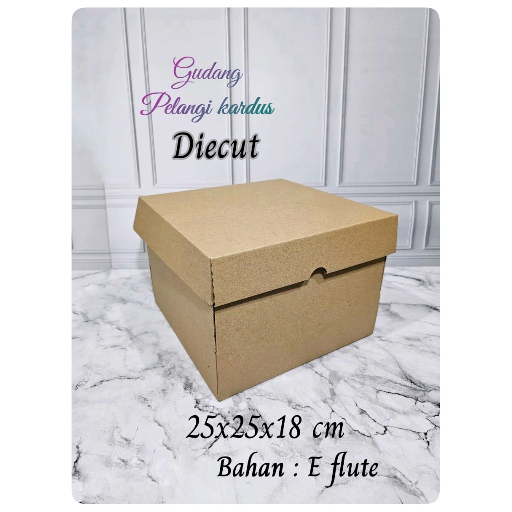 

kardus karton Uk. 25x25x18...Model diecut/pizza cake