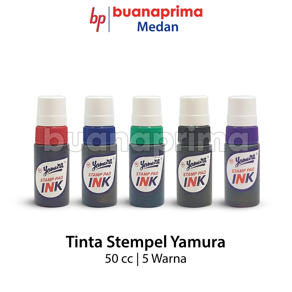 

Tinta Yamura 50 cc Tinta Stempel Violet Ungu Biru Merah Hijau Hitam Stamp Bantalan Pad Ink ml