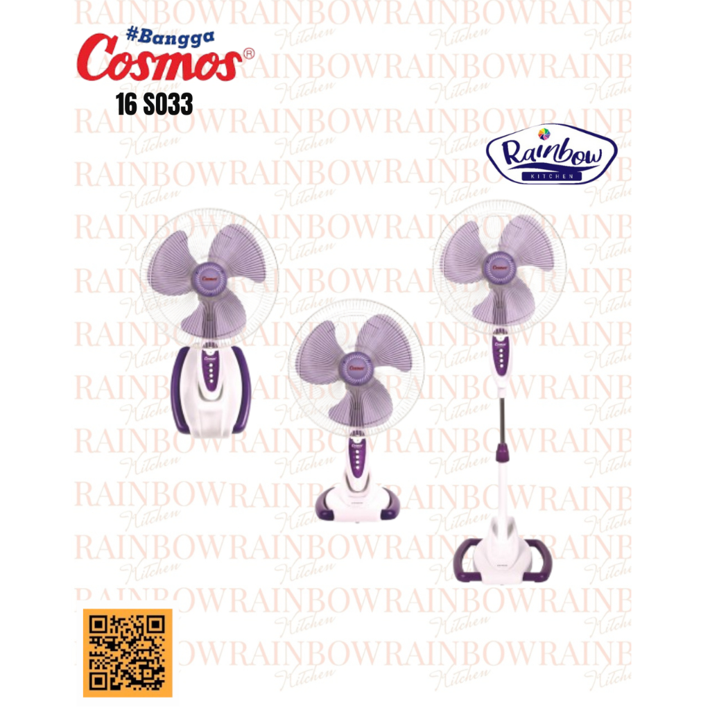 COSMOS - Kipas Angin Cosmos 16 S033 (Wadesta) Kipas Angin Berdiri 3in1