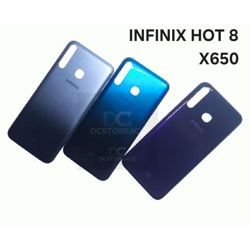 BACKDOOR CASSING TUTUP BELAKANG INFINIX HOT 8 MODEL X650 BACKDOOR ORIGINAL NEW