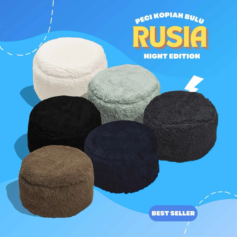 PECI BULU RUSIA / PECI BUKHARA BULU / KOPIAH MAIYAH / KOPIAH BULU