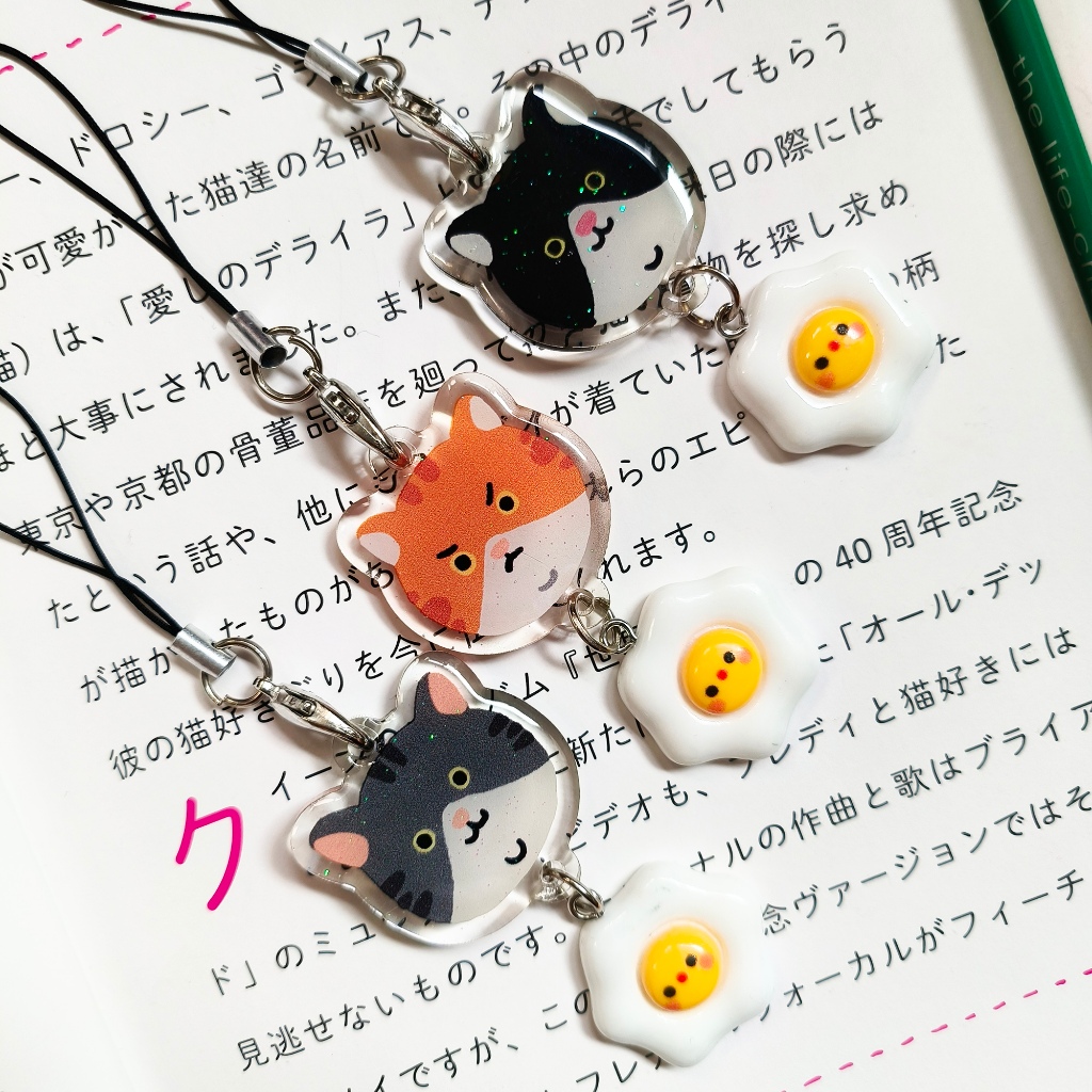 Sad Cat Club (2) Phone Charm