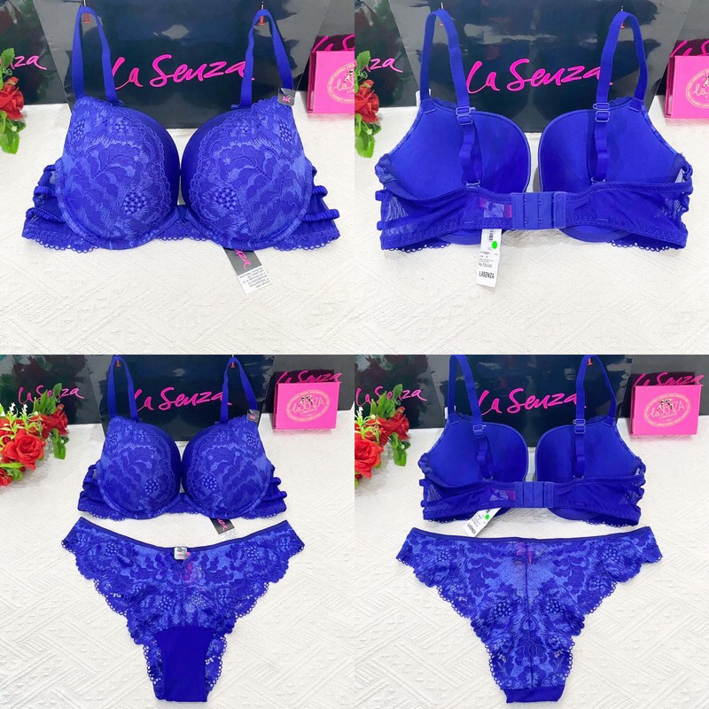 La Senza Original Bra Set Beyond Sexy Gel Push Up Size 34C M 36C/L 11169501