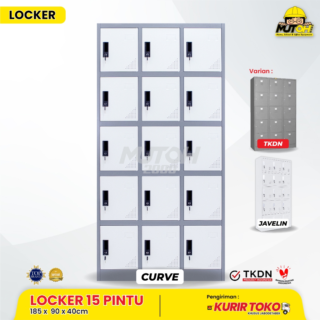 LOKER LOCKER BESI 15 PINTU | MUTOH REKOMENDASI