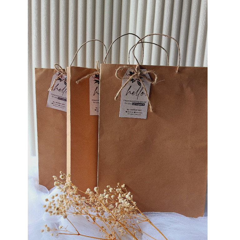 

Paper Bag Kado I Tas Kado I Kemasan warna Cokelat