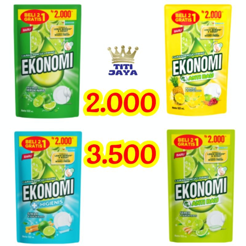 EKONOMI CAIR LIQUID 3500 2000 BELI 2 GRATIS 1 290ml 132ml SABUN CUCI PIRING GROSIR TERMURAH