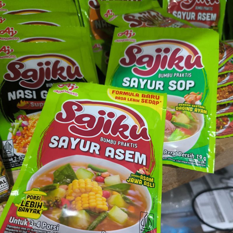 

Sajiku Bumbu Sayur Sop Sayur Asem 19gr | Bumbu Masak Ajinomoto