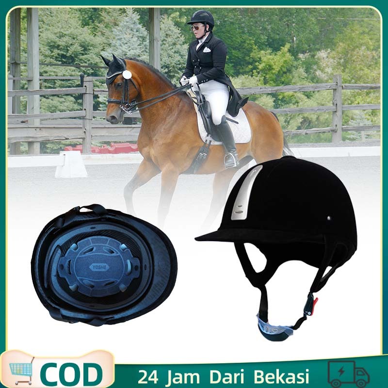 Adjustable Velour Helm Berkuda Wanita Helm Berkuda Helm Equestrian Horse Riding Helmet