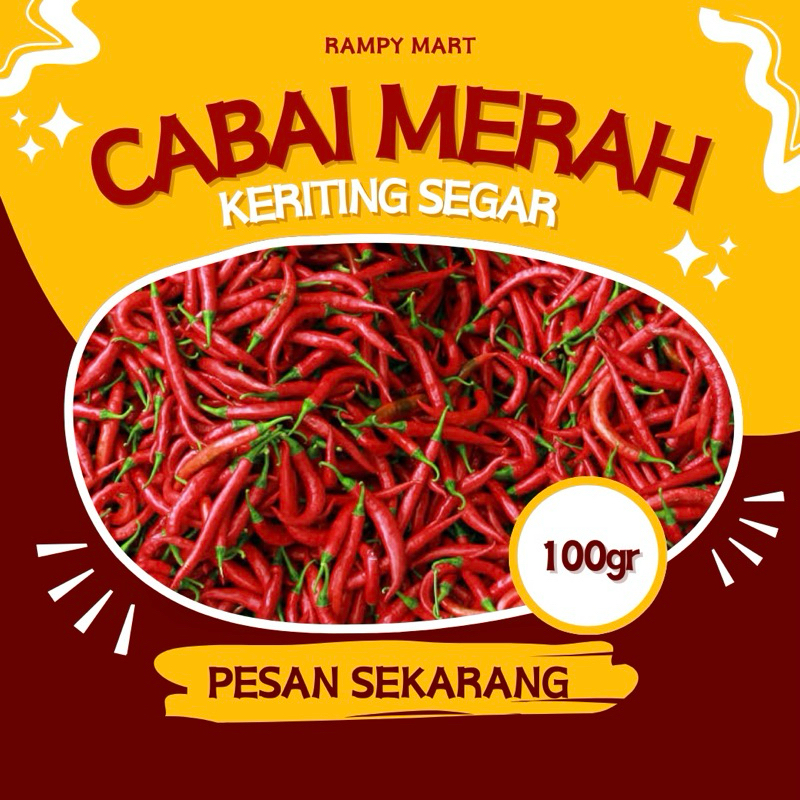 

Cabai Merah Keriting 100gr