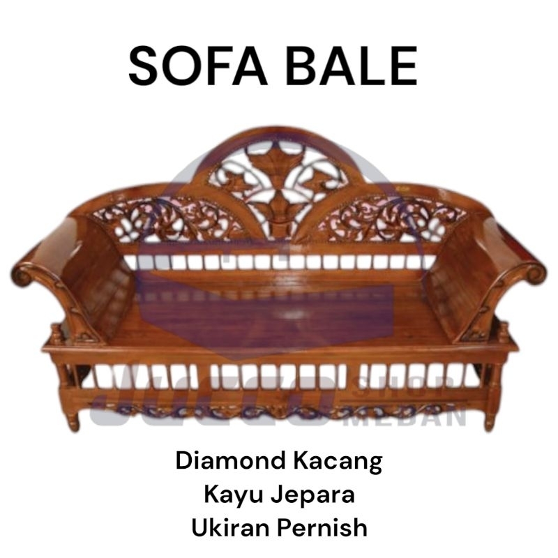[ JUCCO ] Sofa Bale Kayu Jepara - Sofa Tamu Kayu Jepara Minimalis - Sofa Santai Jati Jepara - Kursi 