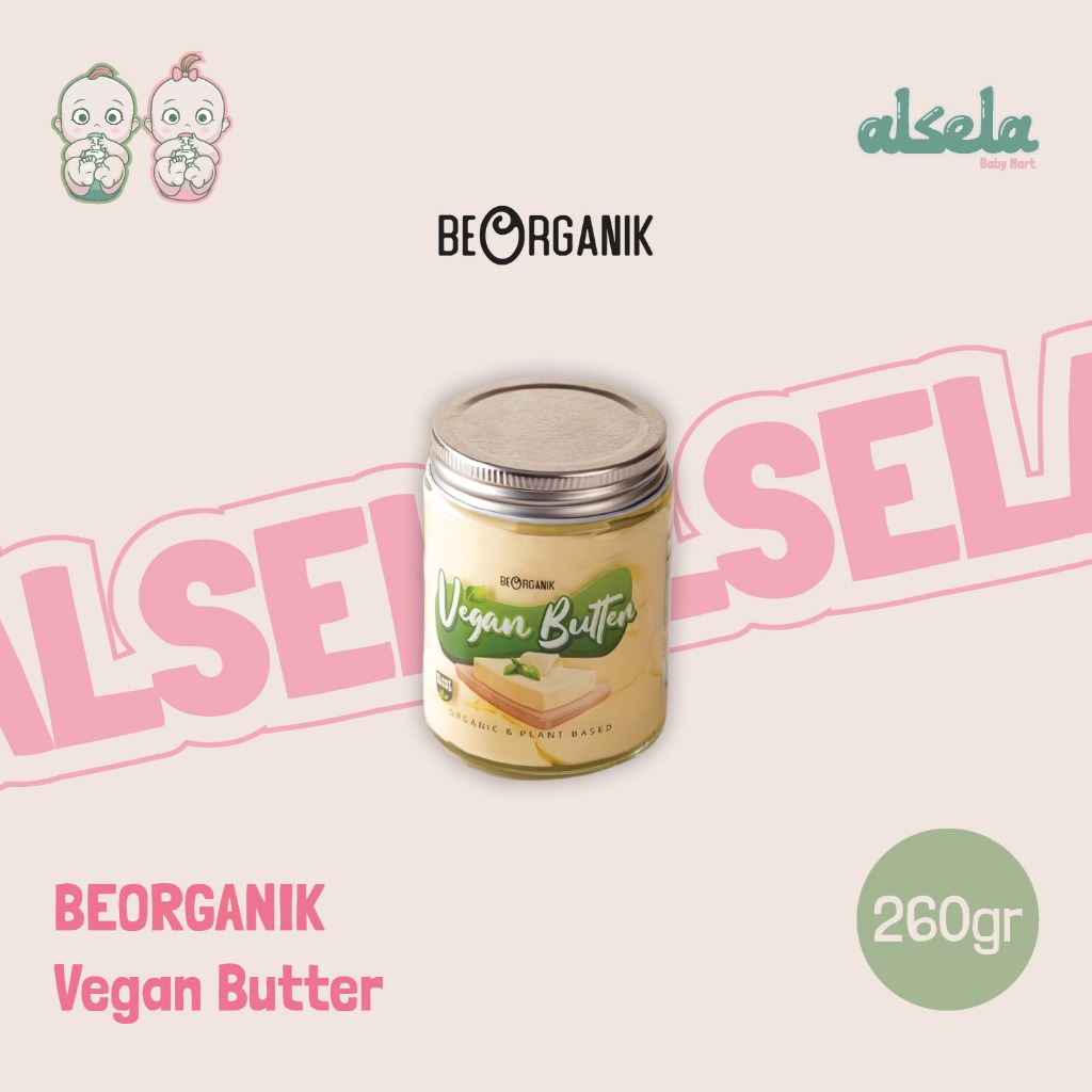 

Beorganik Vegan Butter (Unsalted) Dairy-Free Plant-Based Butter Serbaguna MPASI Olesan Roti Kue