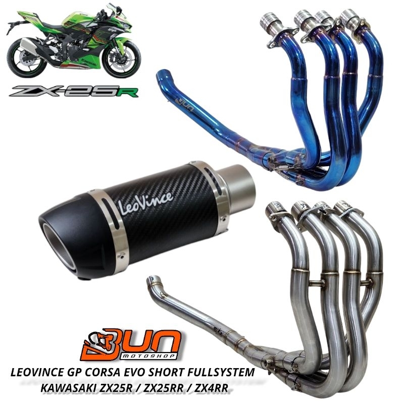 Leovince GP corsa evo short Original Fullsystem ZX25R ZX 25R 2midpipe