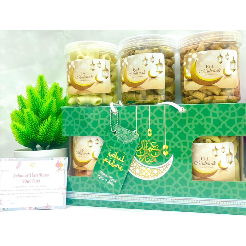

Hampers Snack Lebaran / Idul Fitri isi 3 toples