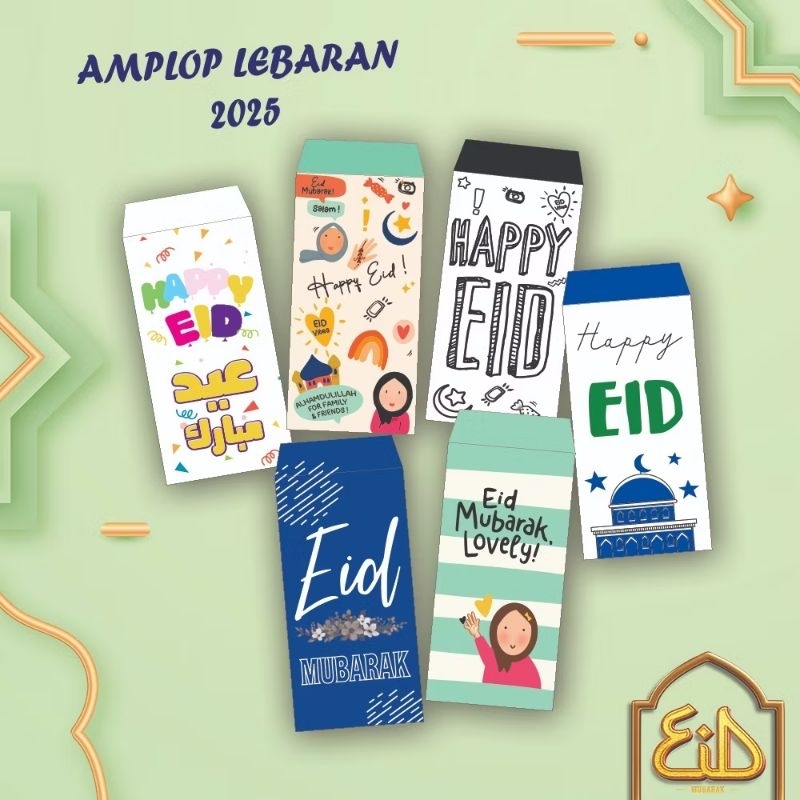 

(10 PCS) AMPLOP LEBARAN/eid mubarak/ramadan kareem/idul fitri/AMPLOP