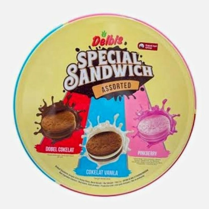 

Kue kering DELBIS spesial sandwich kaleng 155,2gr murah