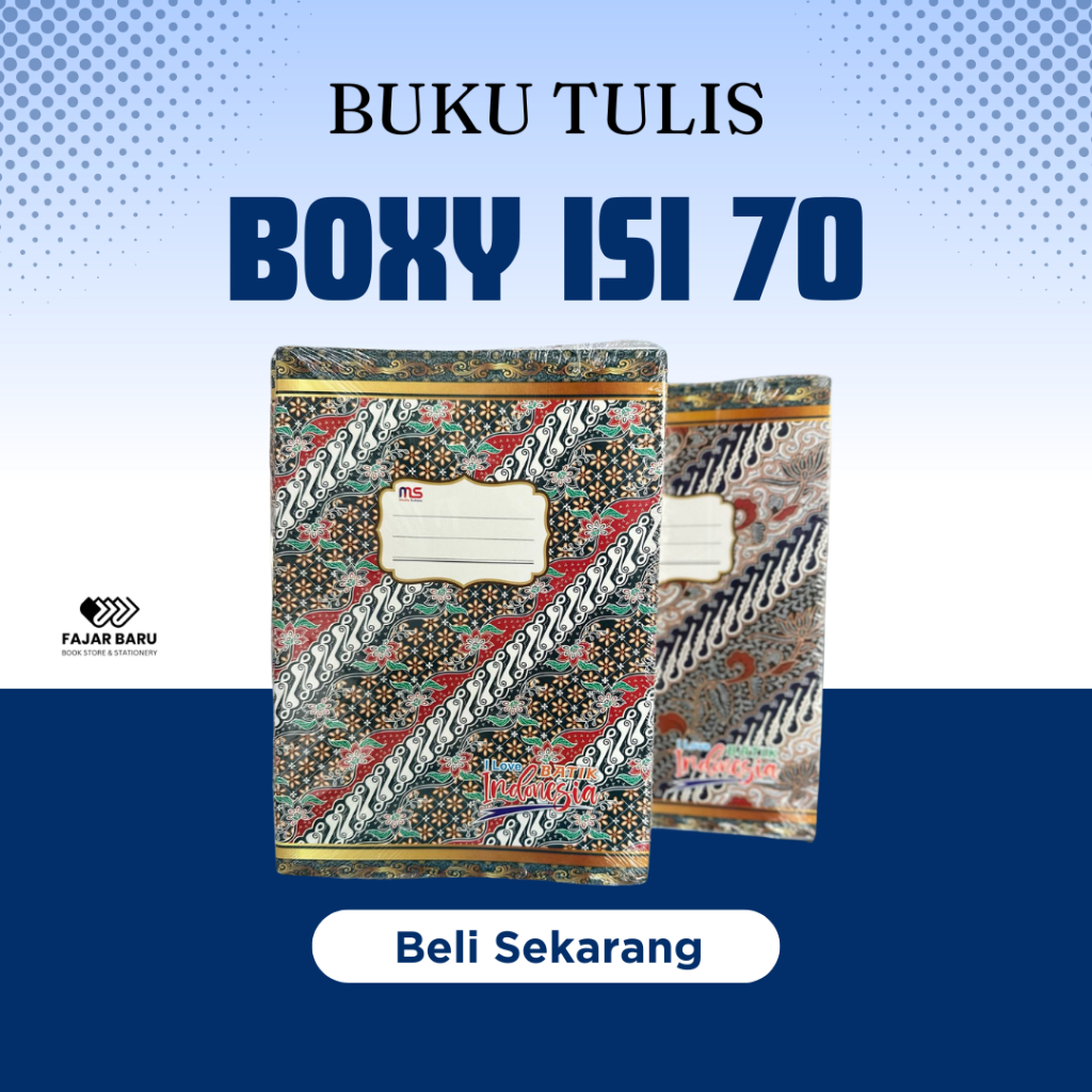 [ PAK / ISI 10 BUKU ] BUKU TULIS CAMPUS BOXY 70 LEMBAR / BIG BOSS