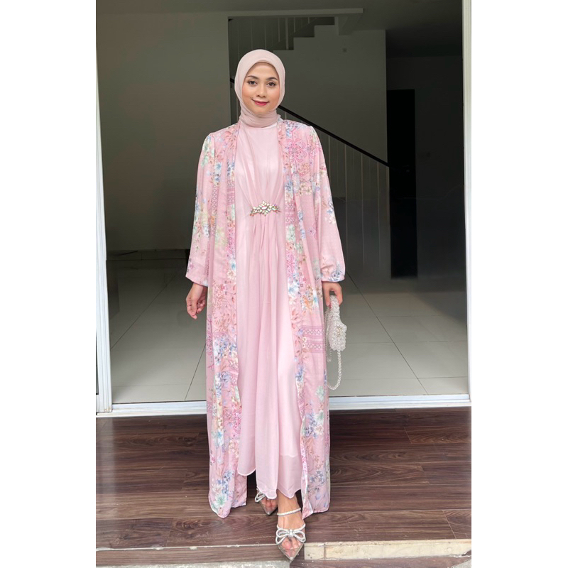Meera Kaftan Outer Wanita / Gamis Lebaran