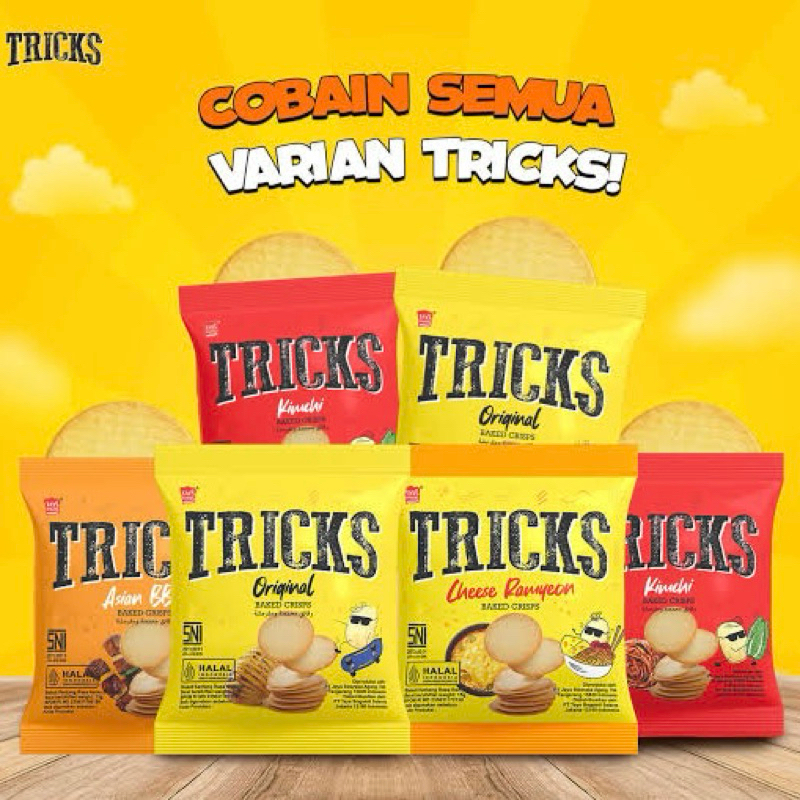 

[READY] Tricks Baked Crisps Potato - isi 10 pcs @18gr