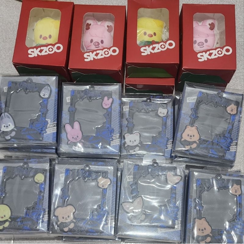 [READY STOCK] Stray Kids SKZ HOP POP UP STORE MD skzoo lanyard set cushion keyring wolfchan leebit d