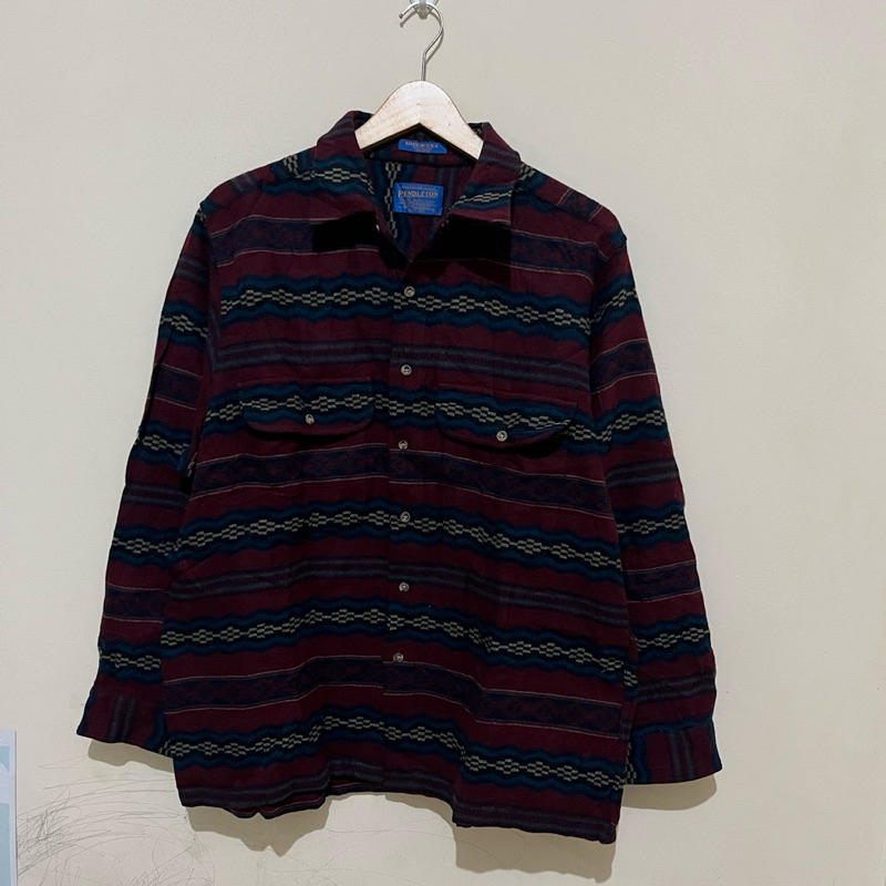 kemeja flannel wool pendleton
