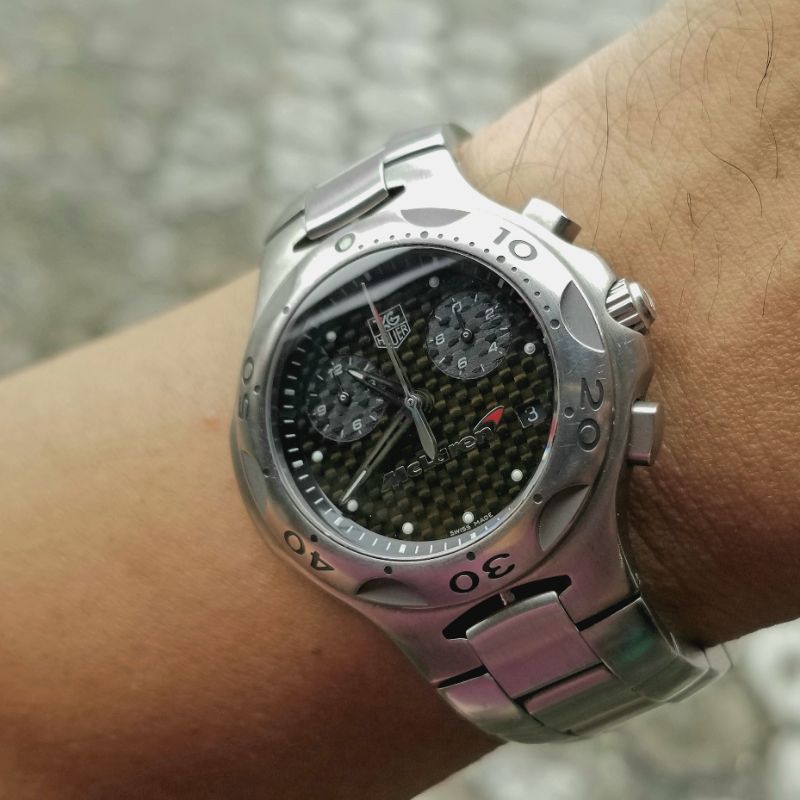 Tag Heuer Kirium F1 Formula One f1 Chronograph McLaren Mercedes MP4 Titanium Ti5 Case black carbon f