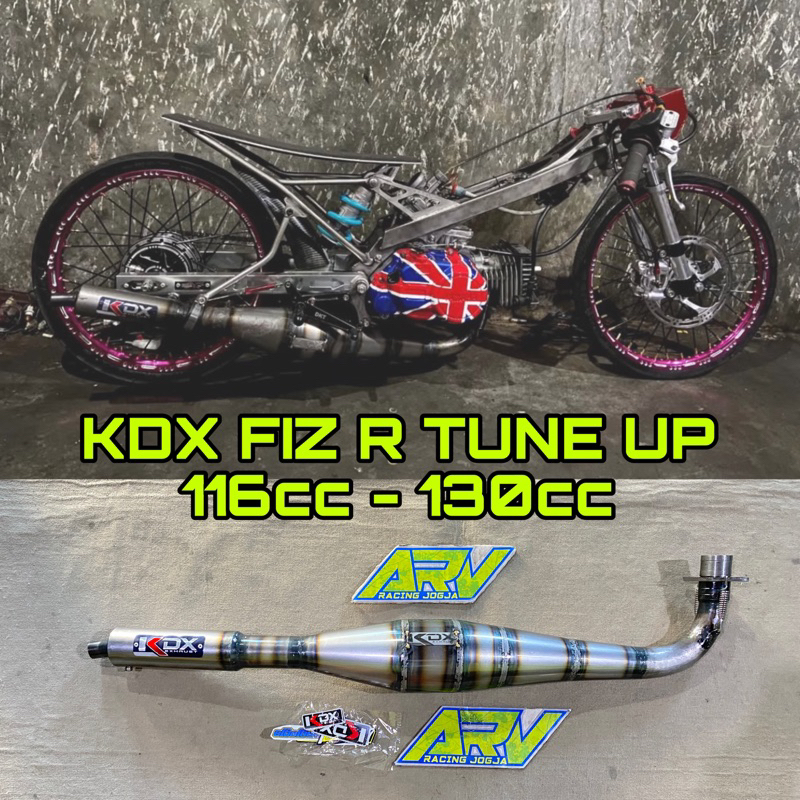 Knalpot KDX Fizr Drag TU 116-130cc Original Jogja