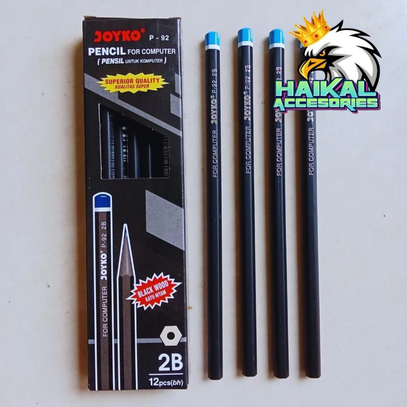 

Pensil Joyko 2B P-92 Perlusin Isi 12pcs Paket Hemat Untuk Usaha