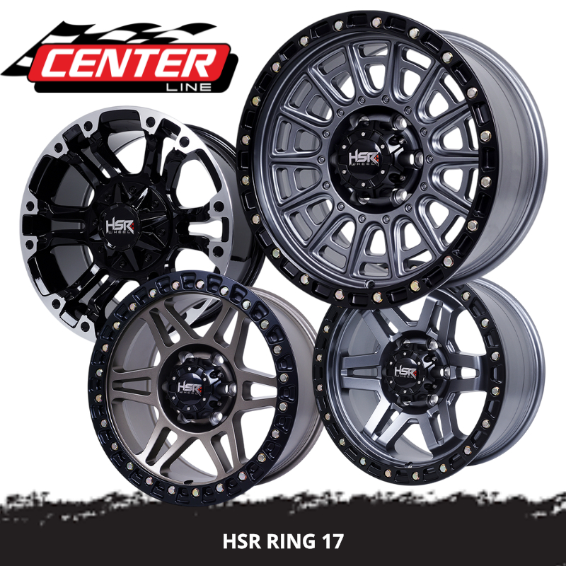 VELG RACING HSR OFFROAD R17 LUBANG 6 LEBAR 8,5 RING 17