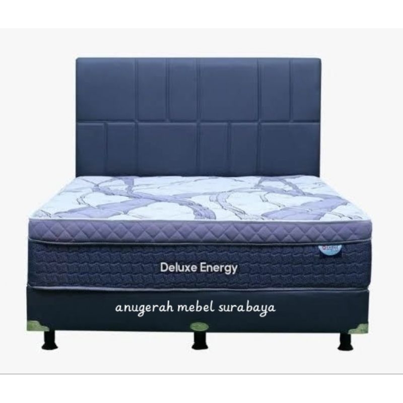 Set Springbed Full Set Central Deluxe Energy Plush Top - SURABAYA / SIDOARJO
