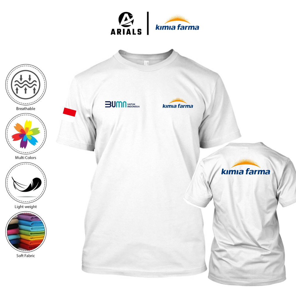 Arials Kaos Baju Kimia Farma BUMN Untuk Indonesia