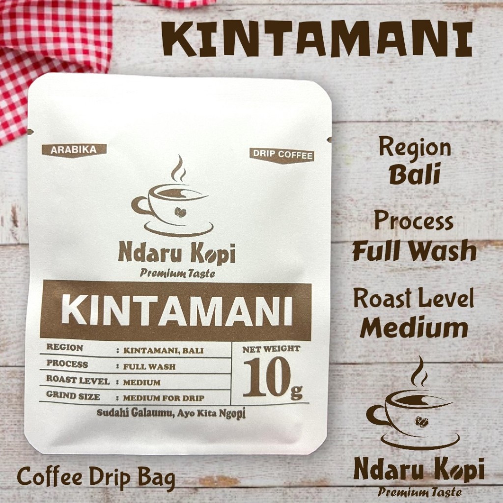 

Kopi Arabika Kintamani - Drip Bag Coffee Ndaru Kopi, Kopi dengan Rasa khas dari Kintamani Bali