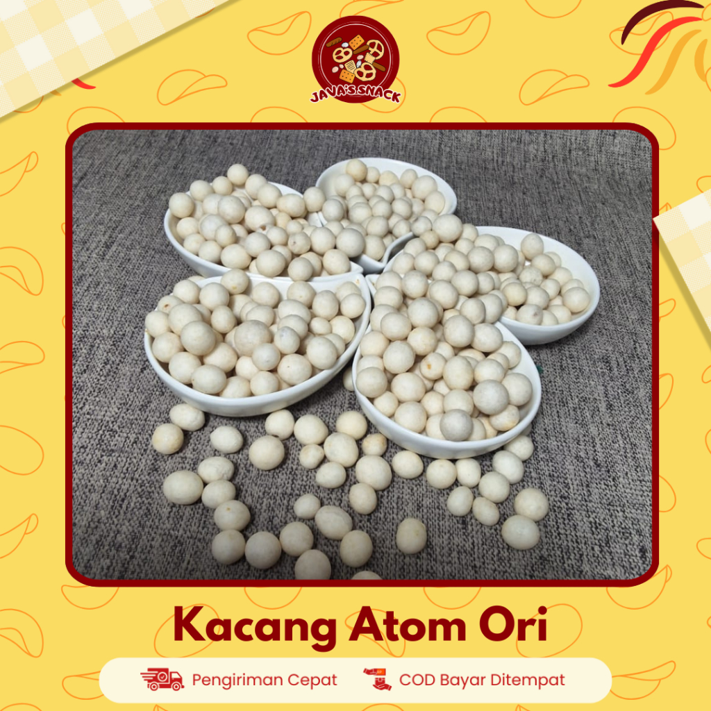 

Java's Kacang Atom Isi Kacang - Renyah Gurih, Bikin Ketagihan Camilan Kemasan 250gram dan 500gr