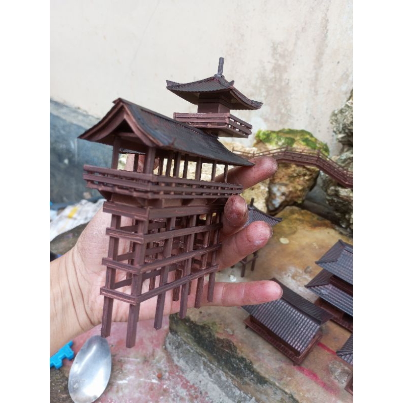 miniatur rumah jepang bahan pvc