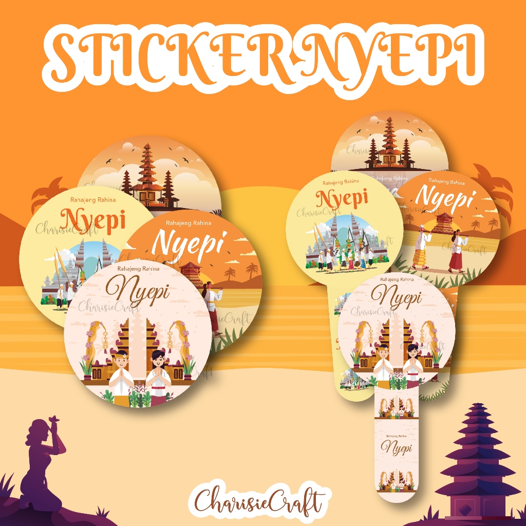 

Stiker Nyepi sticker Toples Kue Nyepi Label toples kue ready Parcel Hampers Nyepi