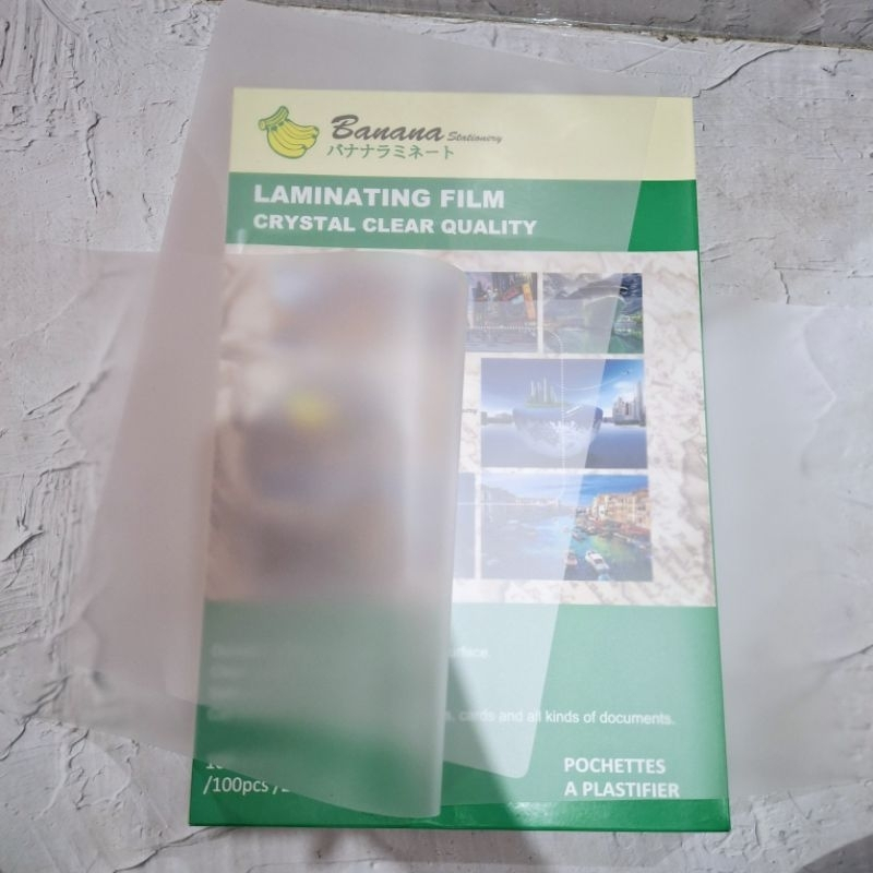 

HJK Plastik Laminating Film Banana A4 / F4 / A3 Tebal 100 Micron ( 1 Pak Isi 100 Lembar )