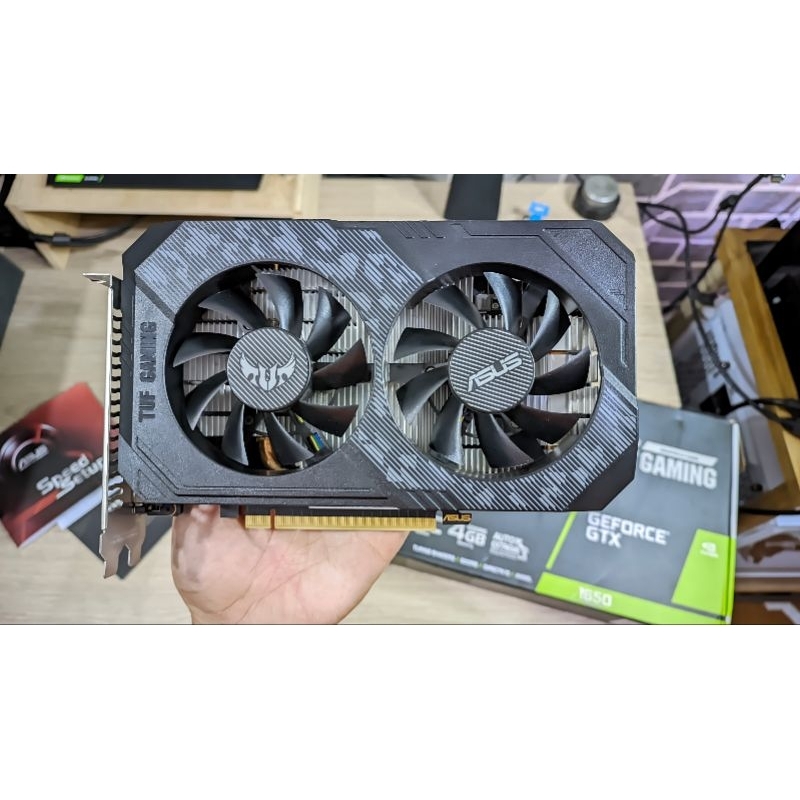 ASUS TUF GeForce GTX 1650 GAMING OC GDDR6 Non Pin Expired Maret 2026 LikeNew Istimewa Joss